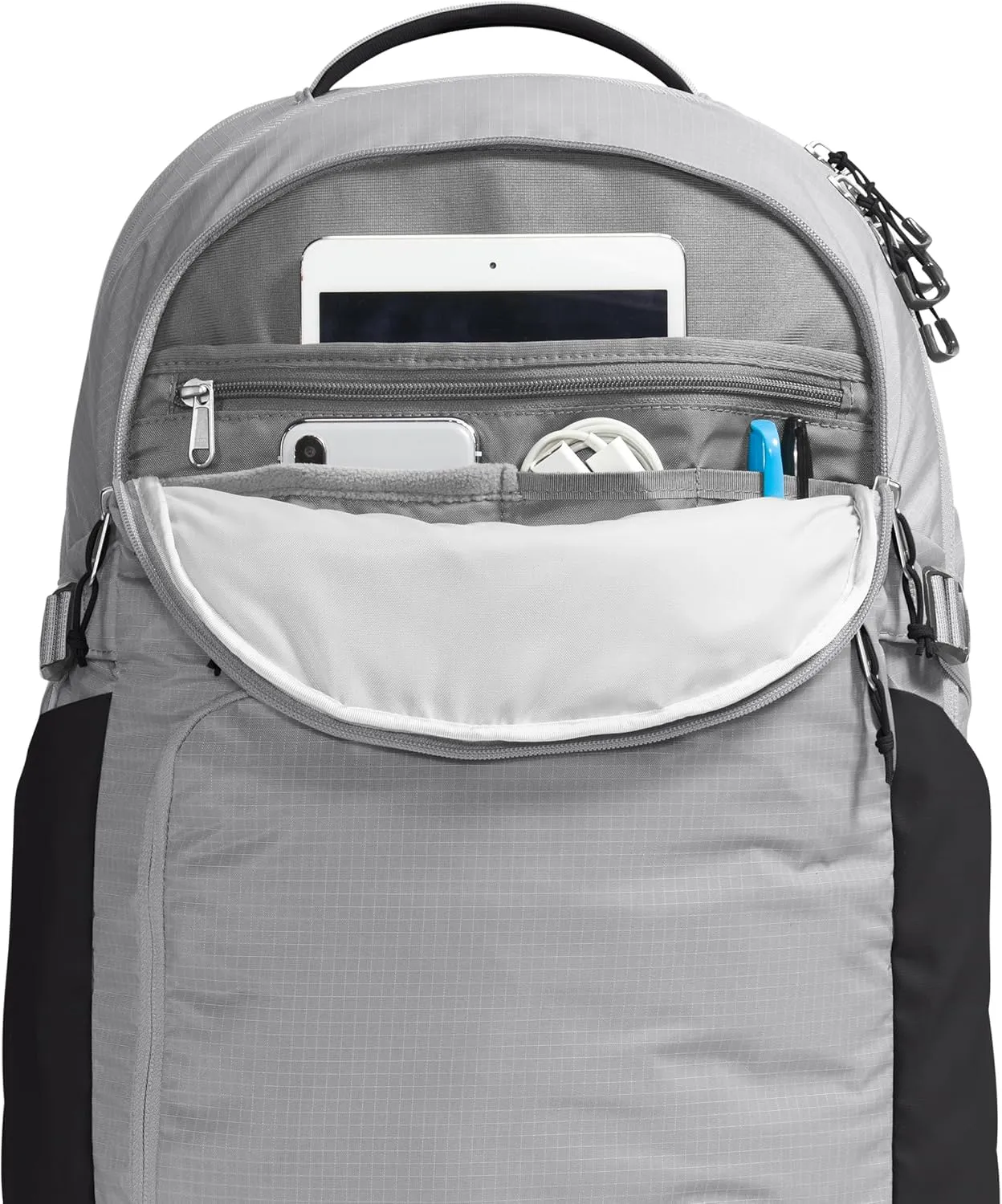 THE NORTH FACE Router Everyday Laptop Backpack, Meld Grey/TNF Black-NPF, One Size