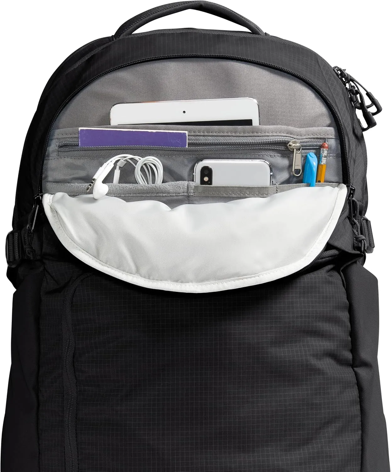 THE NORTH FACE Router Everyday Laptop Backpack, TNF Black/TNF Black-NPF, One Size
