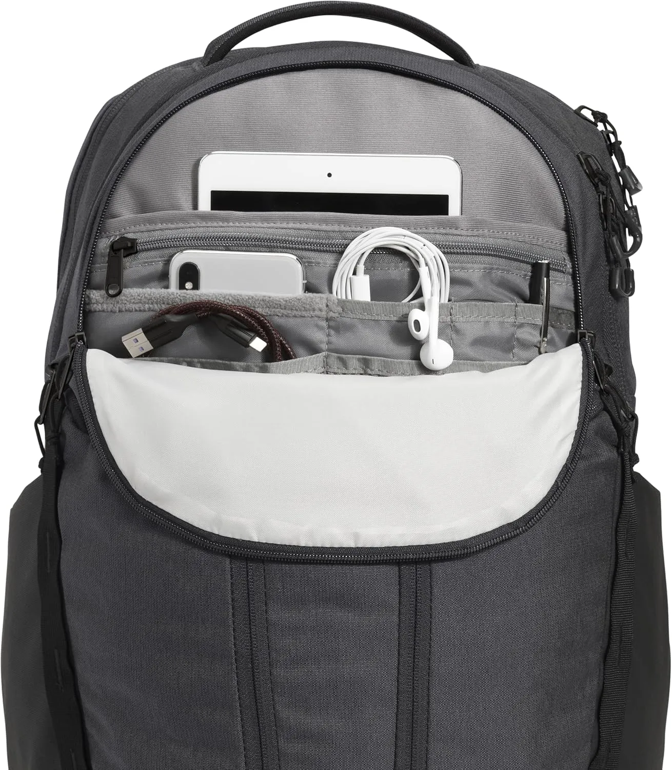 THE NORTH FACE Surge Commuter Laptop Backpack, Asphalt Grey Light Heather/TNF Black-NPF, One Size