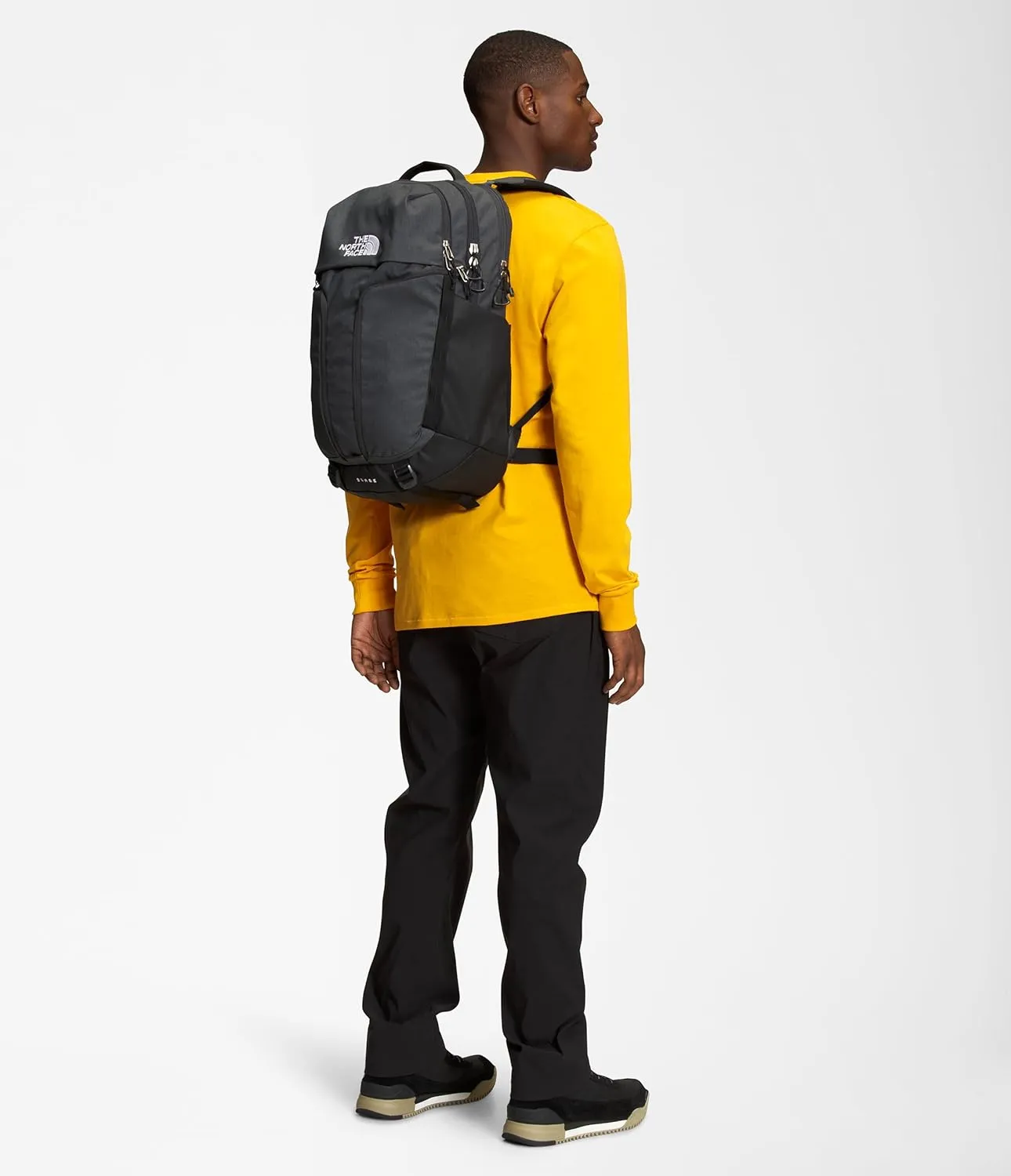 THE NORTH FACE Surge Commuter Laptop Backpack, Asphalt Grey Light Heather/TNF Black-NPF, One Size