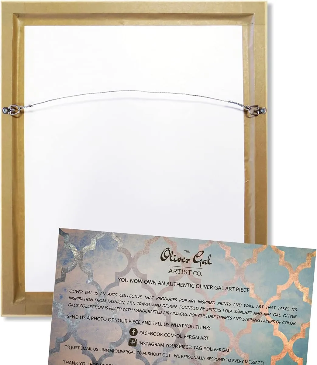 The Oliver Gal Artist Co. Fashion and Glam Wall Art Canvas Gifted Beauty' Handbags Framed-Prints, 20 in x 20 in, Black, White