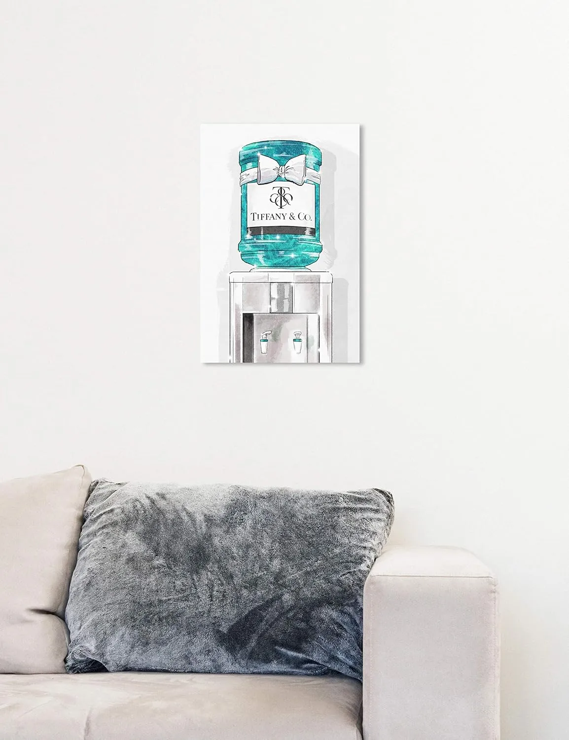 The Oliver Gal Artist Co. Fashion and Glam Wall Art Canvas Prints 'Jeweled Watercooler'