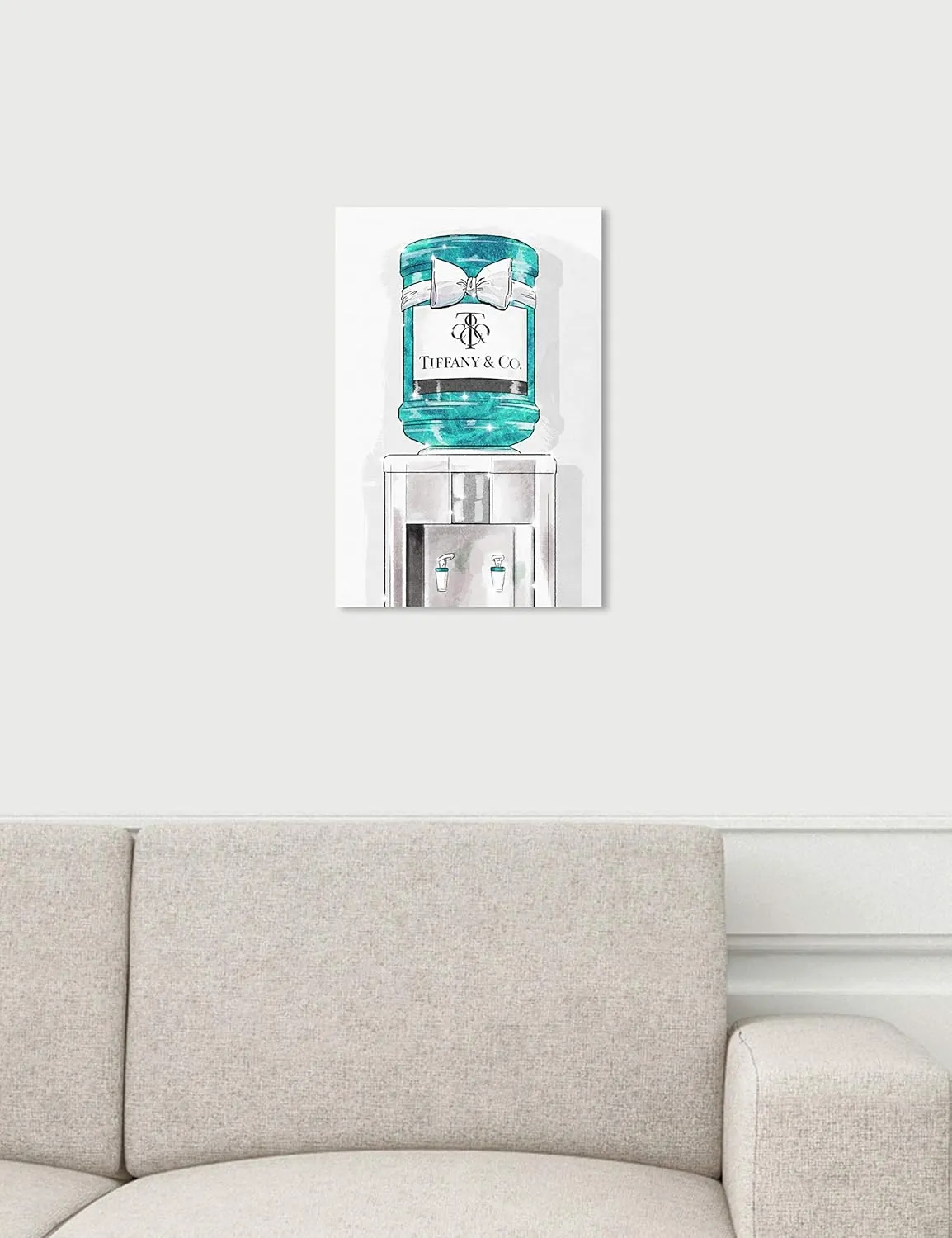 The Oliver Gal Artist Co. Fashion and Glam Wall Art Canvas Prints 'Jeweled Watercooler'