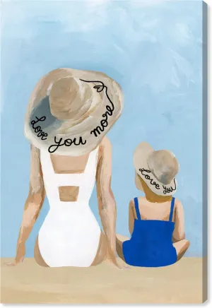 The Oliver Gal Artist Co. Fashion and Glam Wall Art Canvas Prints 'Love You More' Home Décor, 30" x 45", Blue, White