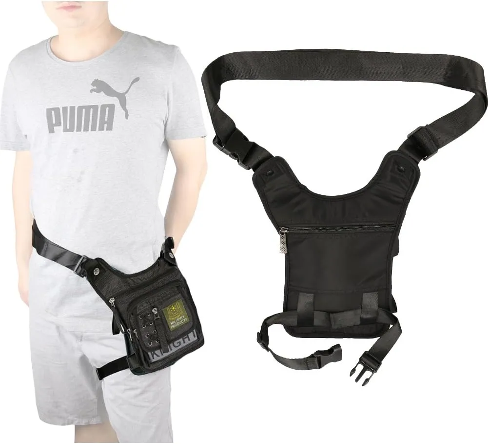 Thigh Bag, Leg Bag, Vanlison Tactical Fanny Pack Hiking Bag Leg Pouch