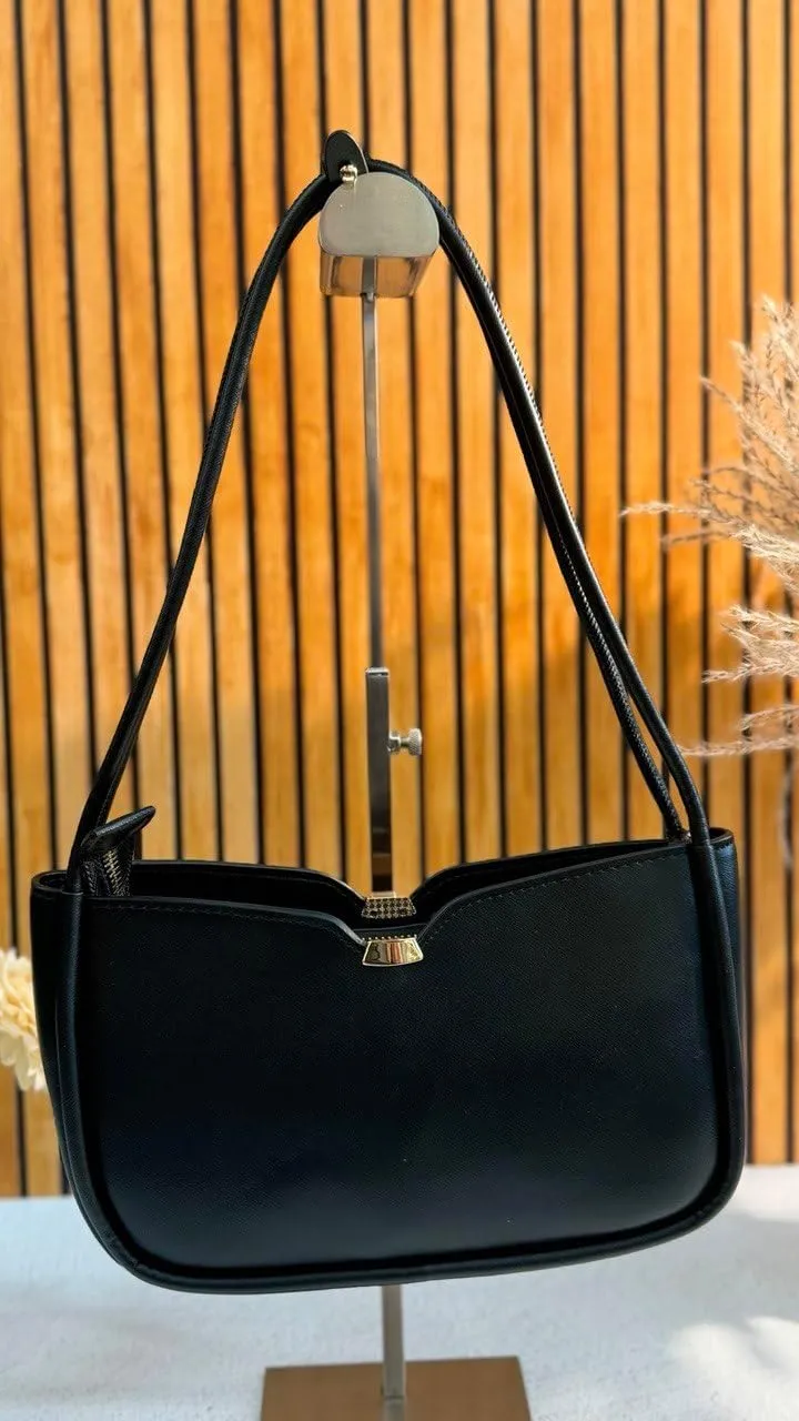 Timeless Elegance – Genuine Leather Handbag with Top Handle