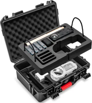 Tomat Hard Case for Insta360 X4, Waterproof Carrying Case for Insta360 X4 Camera and Accessories, Compatibility for Insta360 X4 Invisible Dive Case
