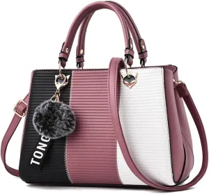 Top-handle Handbags Tote for Women PU Leather Crossbody Shoulder Bag Multi-color Purse Satchel