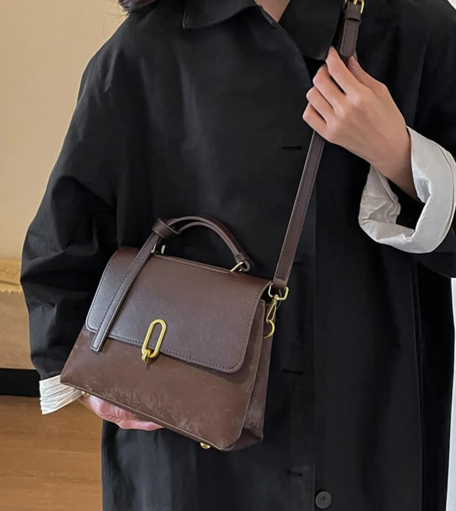 Top Handle Satchel Bag for Women Tote Bag Suede Designer Crossbody Purse Vegan Leather Shoulder Handbag Purse