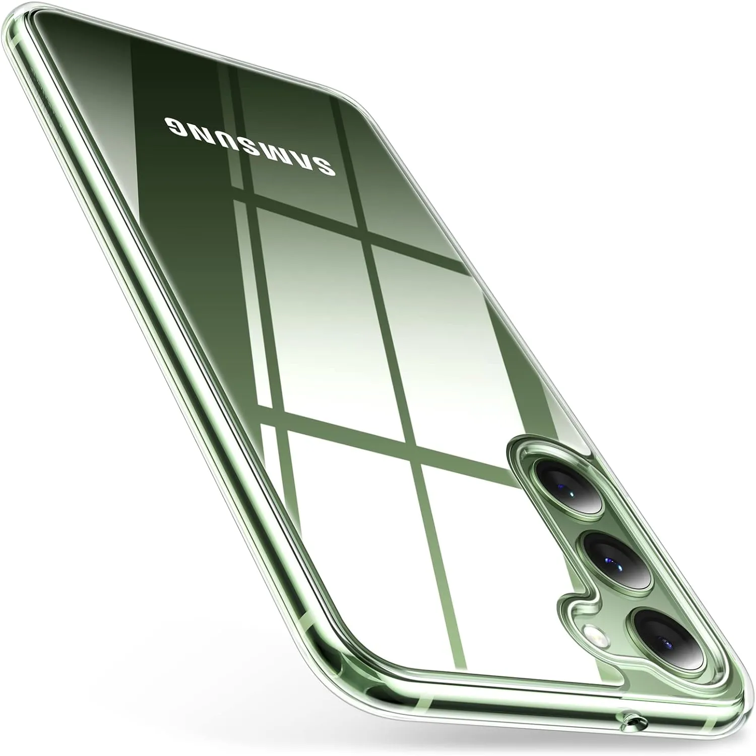 TORRAS Diamond Clear Designed for Samsung Galaxy S23 Case [Never Yellowing] [Military Grade Anti-Drop], Hard PC Back & Flexible Bumper Phone Case for Samsung S23 6.1 inch 2023, Crystal Clear