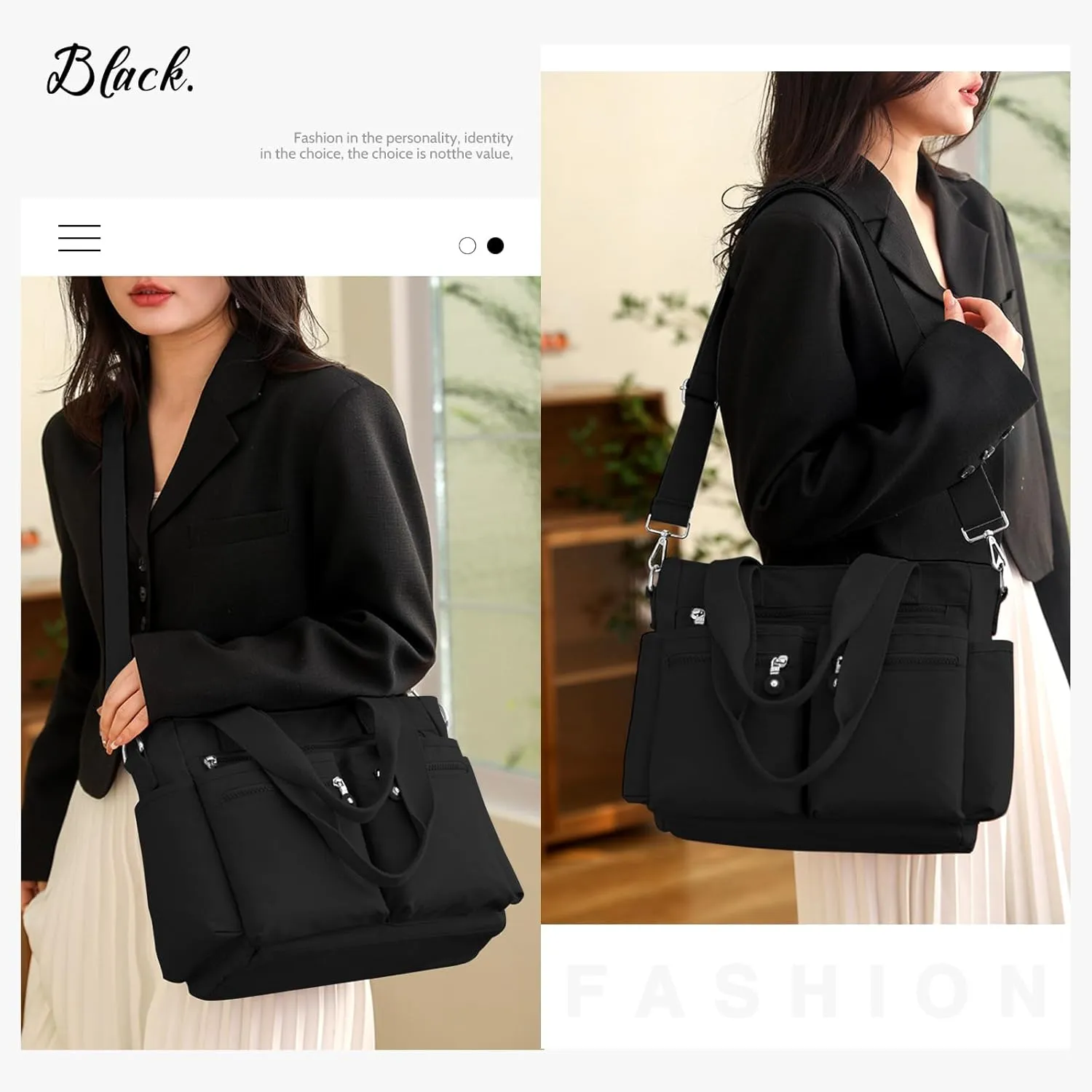 Tote Bag for Women Canvas Handbags for Woman Crossbody Bags with Multiple Pockets