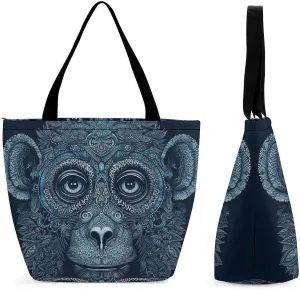 Tote Bag for Women Grocery Bag Flowers Bright Colors Foldable Shopping Bags Reusable Large Tote Bag