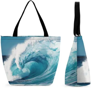 Tote Bag for Women Grocery Bag Mexican LlamCactus Foldable Shopping Bags Reusable Large Tote Bag