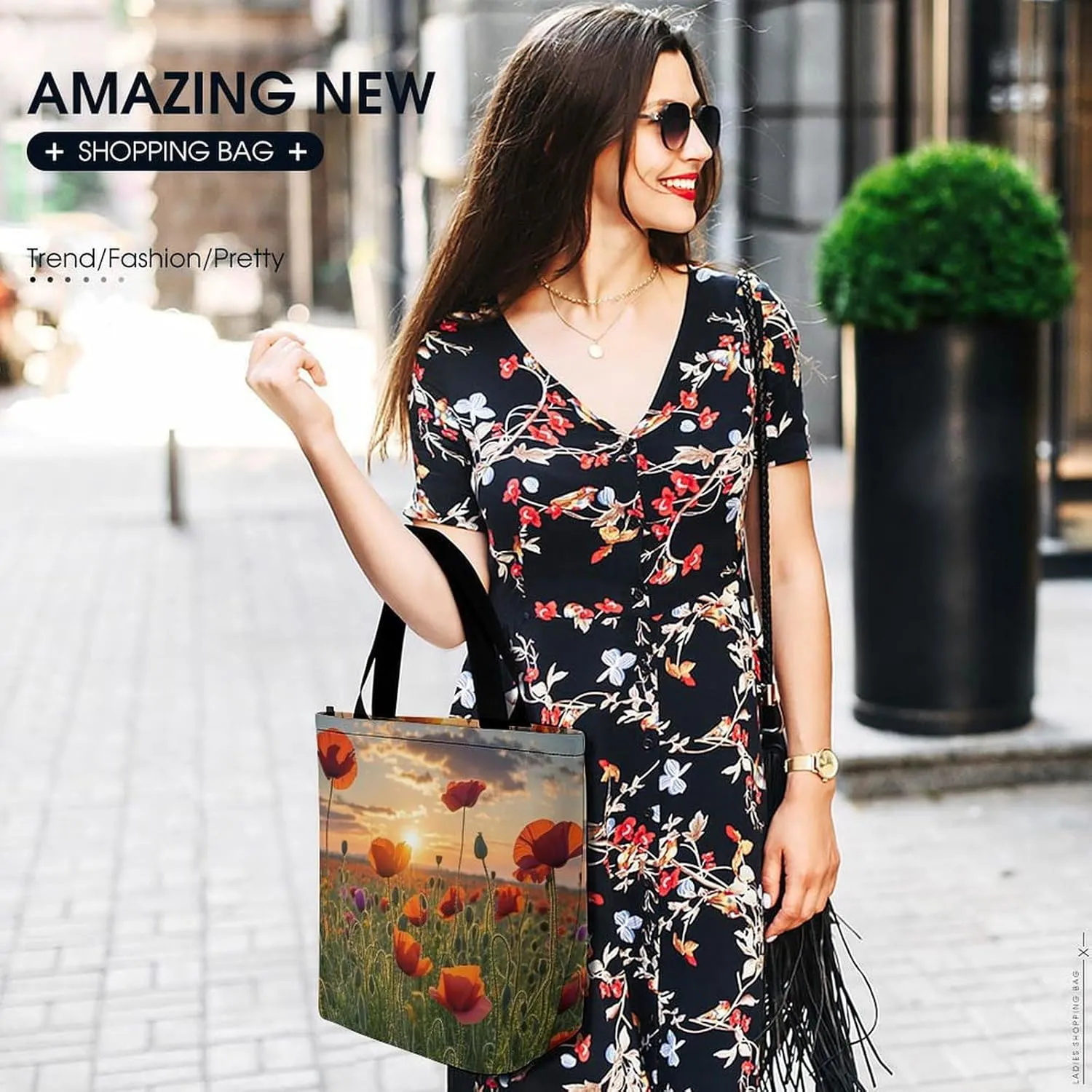 Tote Bag for Women Grocery Bag Snow Owl Foldable Shopping Bags Reusable Large Tote Bag