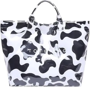 Tote Bag for Women PVC Clear Totes Bags Large Plastic Carry All Bag Crossbody Shoulder Handbag Hobo for Work Travel