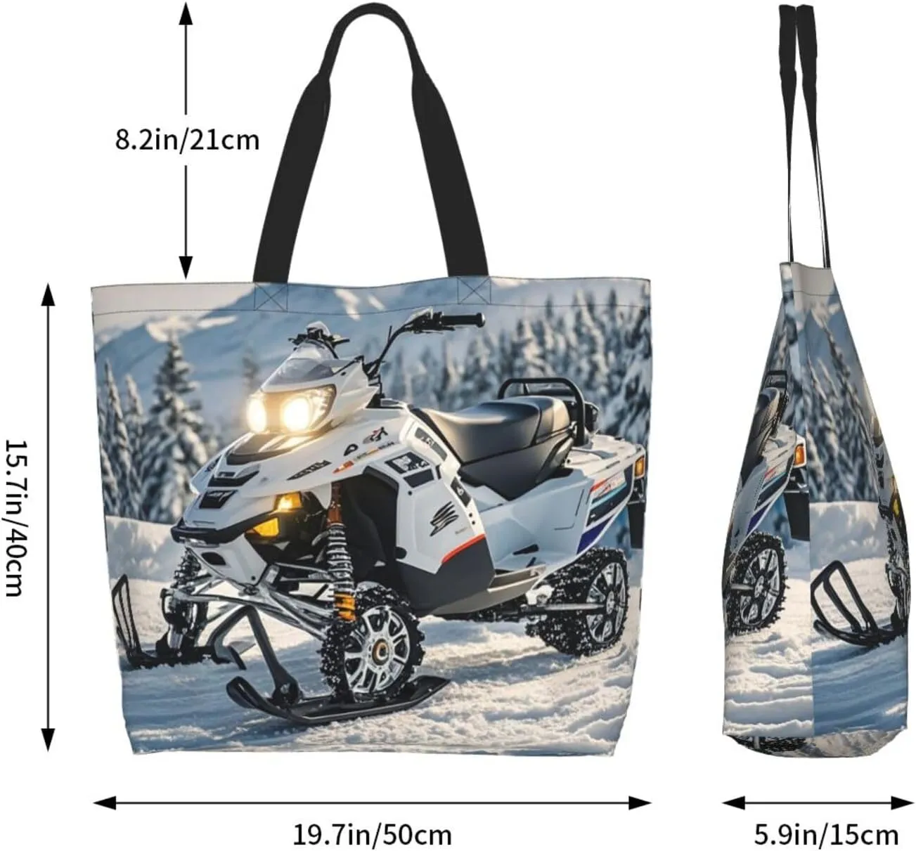 Tote Bag for Women Sunflower Field Sunset Grocery Bag Foldable Shopping Bags Reusable Large Tote Bag