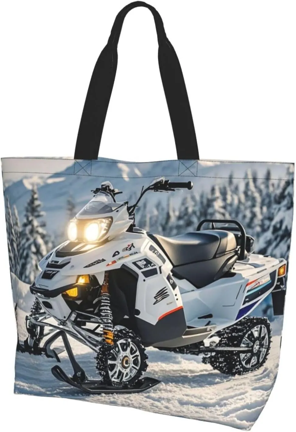 Tote Bag for Women Sunflower Field Sunset Grocery Bag Foldable Shopping Bags Reusable Large Tote Bag