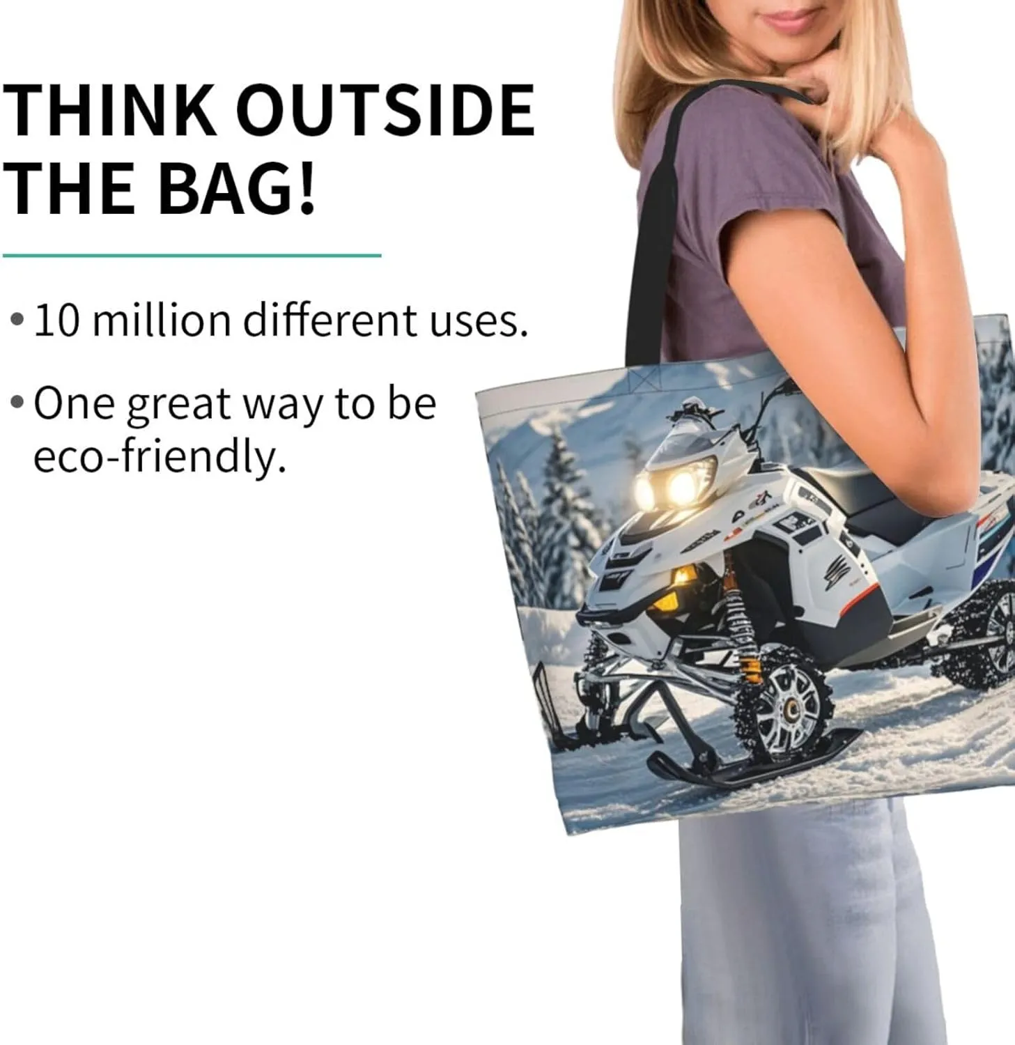 Tote Bag for Women Sunflower Field Sunset Grocery Bag Foldable Shopping Bags Reusable Large Tote Bag