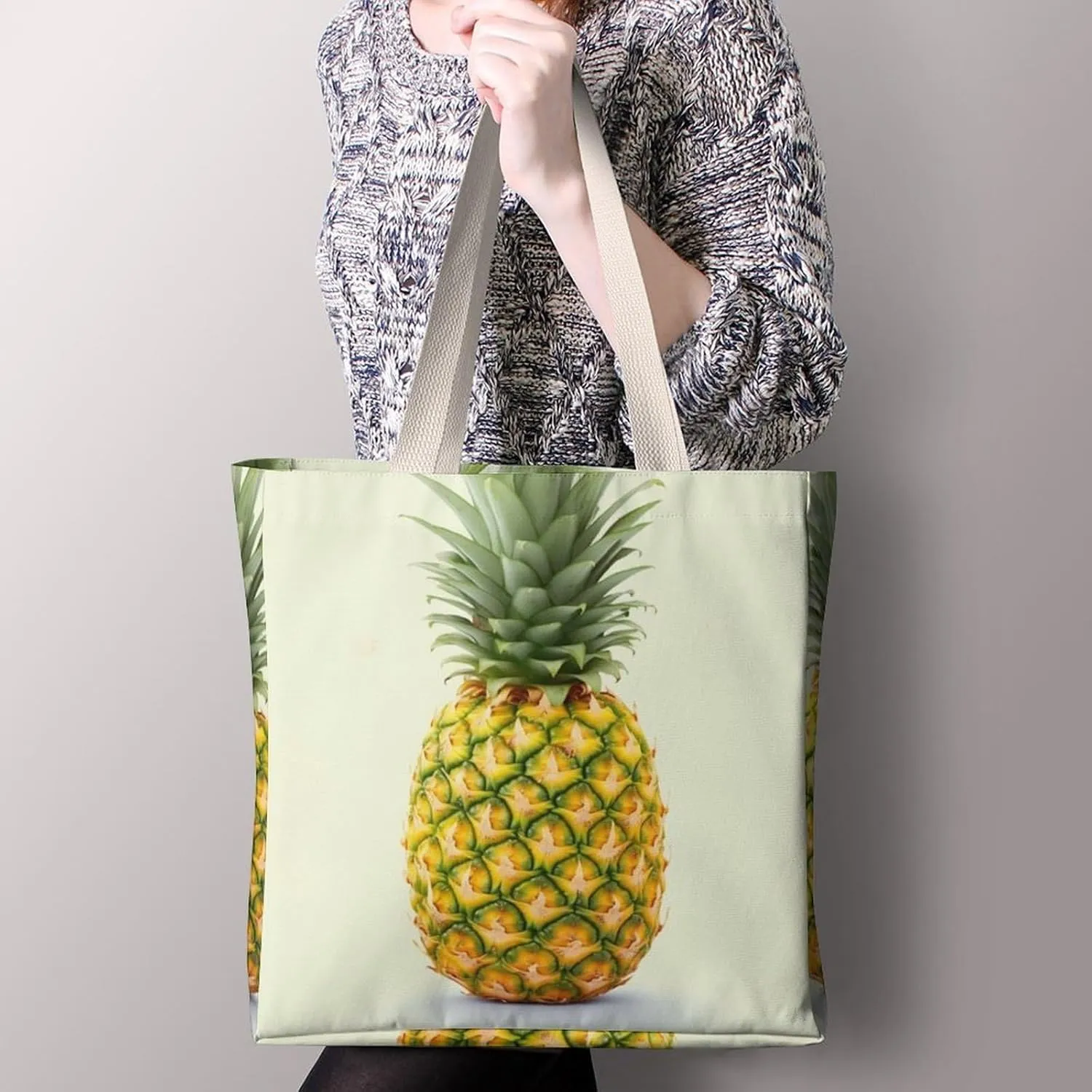 Tote Bag Laptop Handbag Elk Artwork Grocery Bag Canvas Shoulder Bag Crossbody Bag for Travel