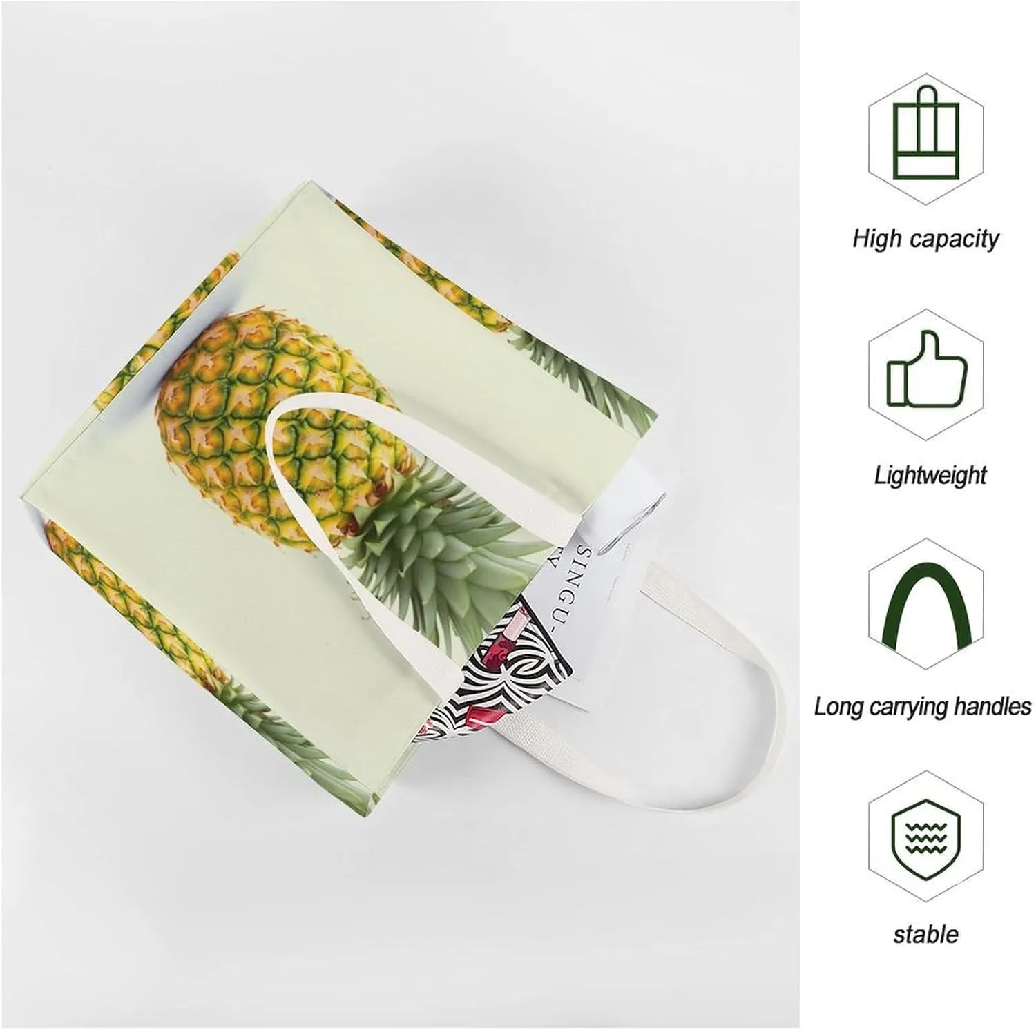 Tote Bag Laptop Handbag Elk Artwork Grocery Bag Canvas Shoulder Bag Crossbody Bag for Travel