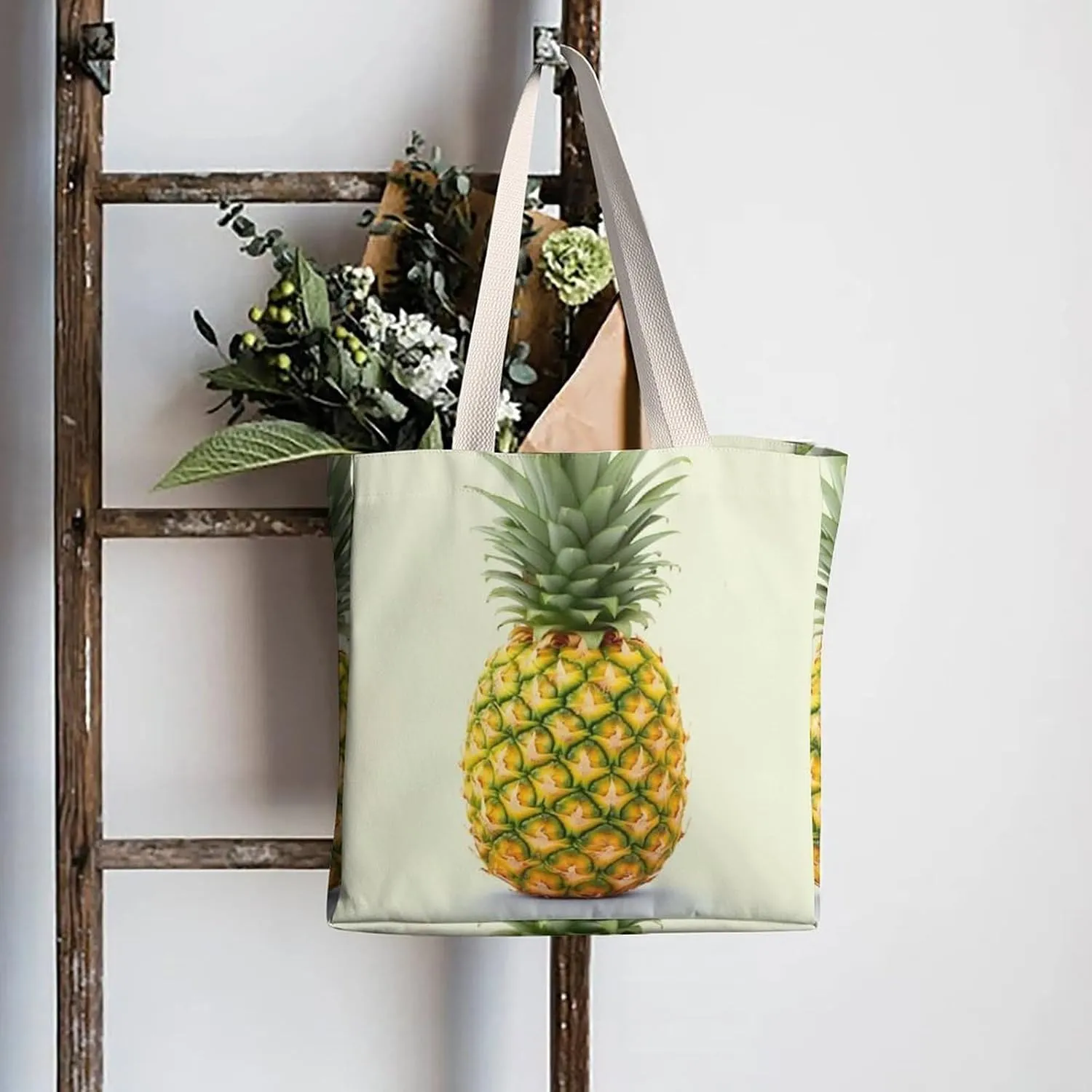 Tote Bag Laptop Handbag Elk Artwork Grocery Bag Canvas Shoulder Bag Crossbody Bag for Travel
