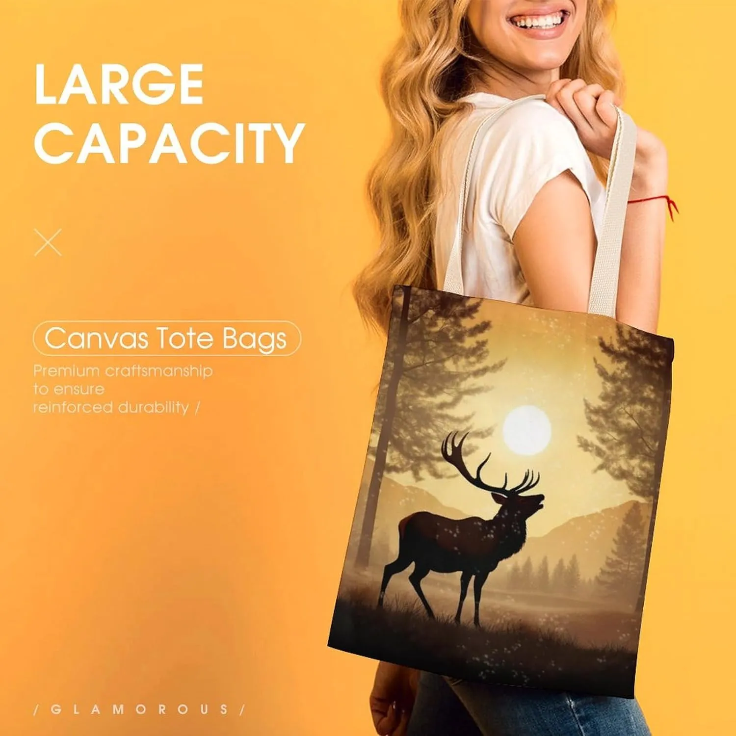 Tote Bag Laptop Handbag Flamingo Palm Trees Leaf Grocery Bag Canvas Shoulder Bag Crossbody Bag for Travel