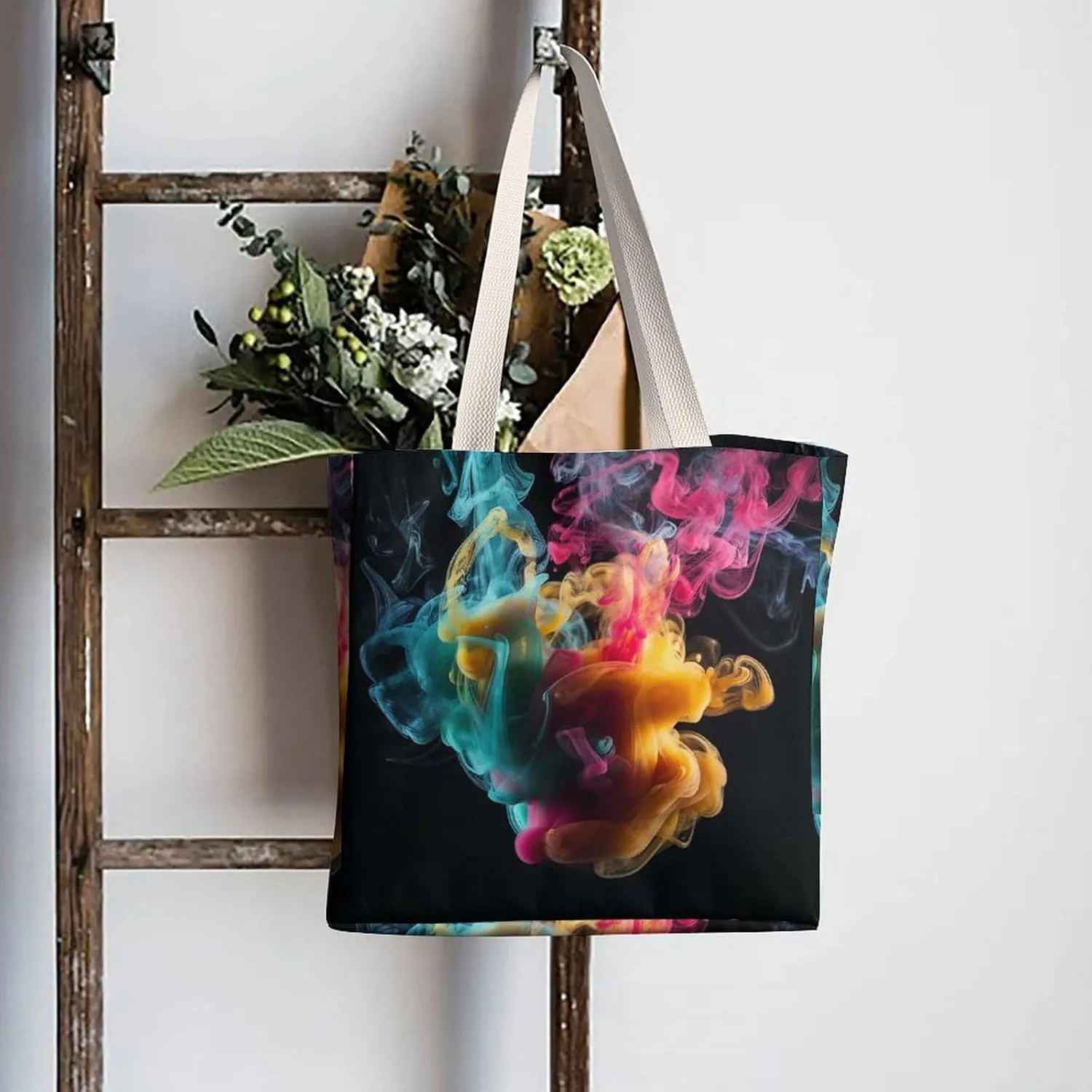 Tote Bag Laptop Handbag I Love Penguins Grocery Bag Canvas Shoulder Bag Crossbody Bag for Travel