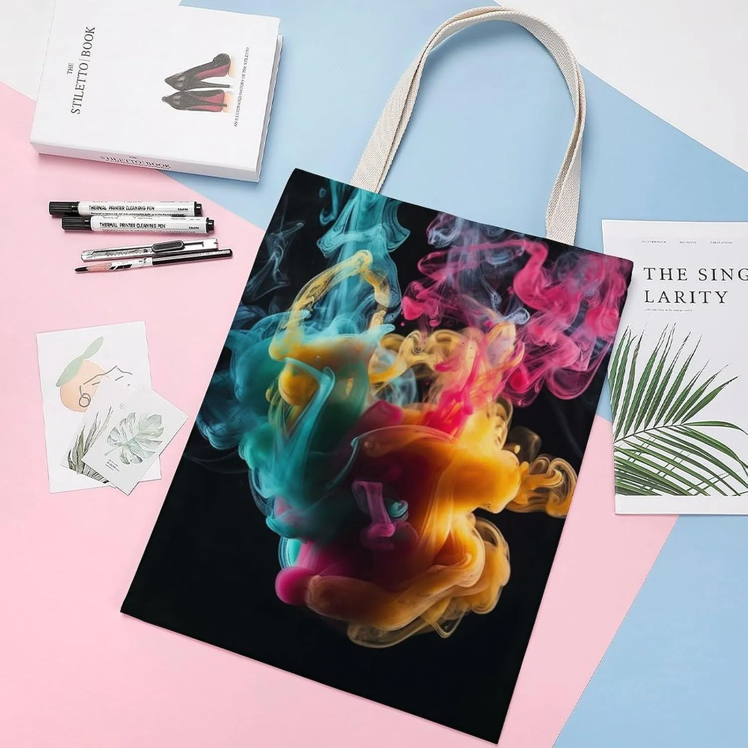 Tote Bag Laptop Handbag I Love Penguins Grocery Bag Canvas Shoulder Bag Crossbody Bag for Travel