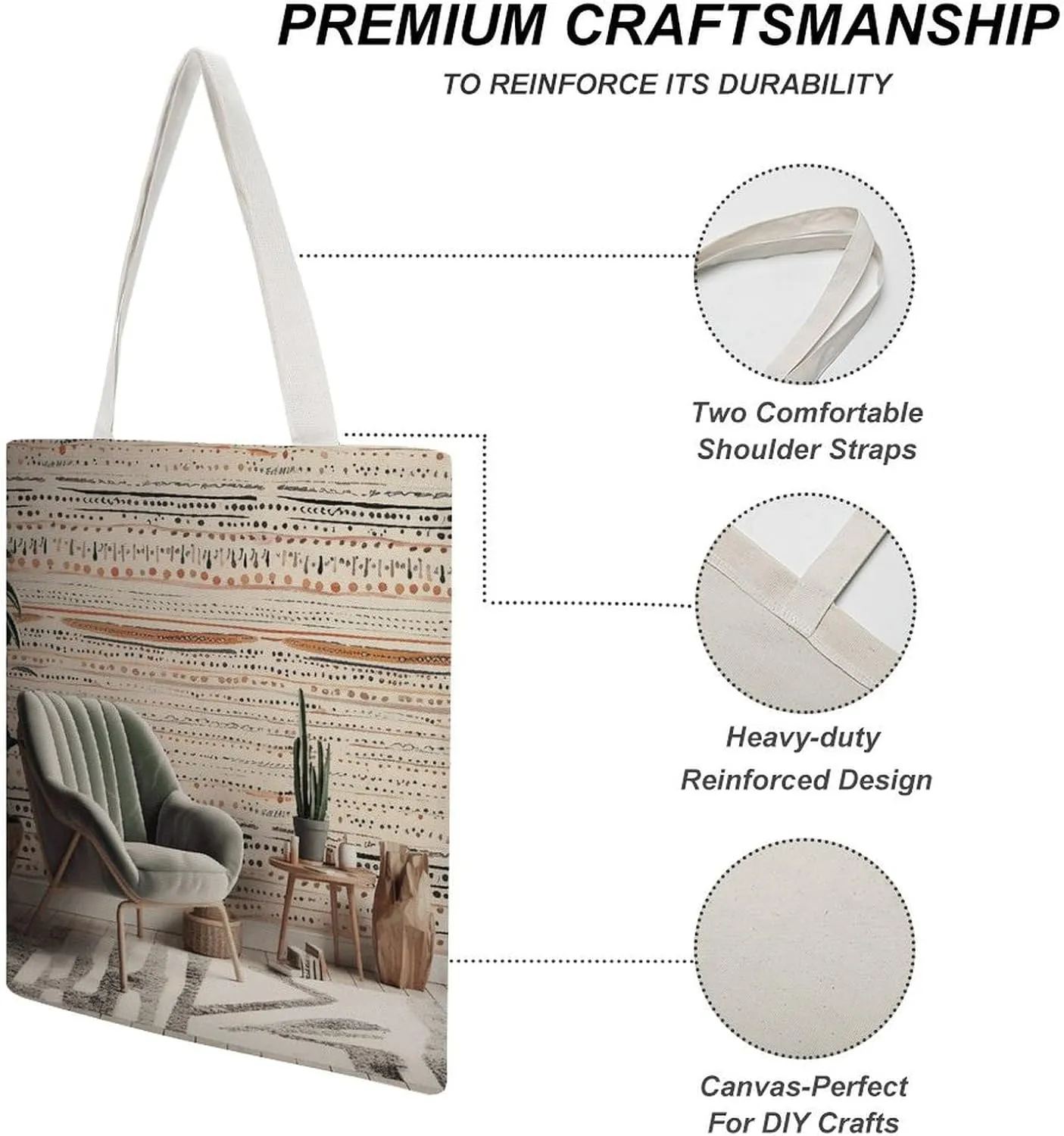 Tote Bag Laptop Handbag Peach Flowers Grocery Bag Canvas Shoulder Bag Crossbody Bag for Travel