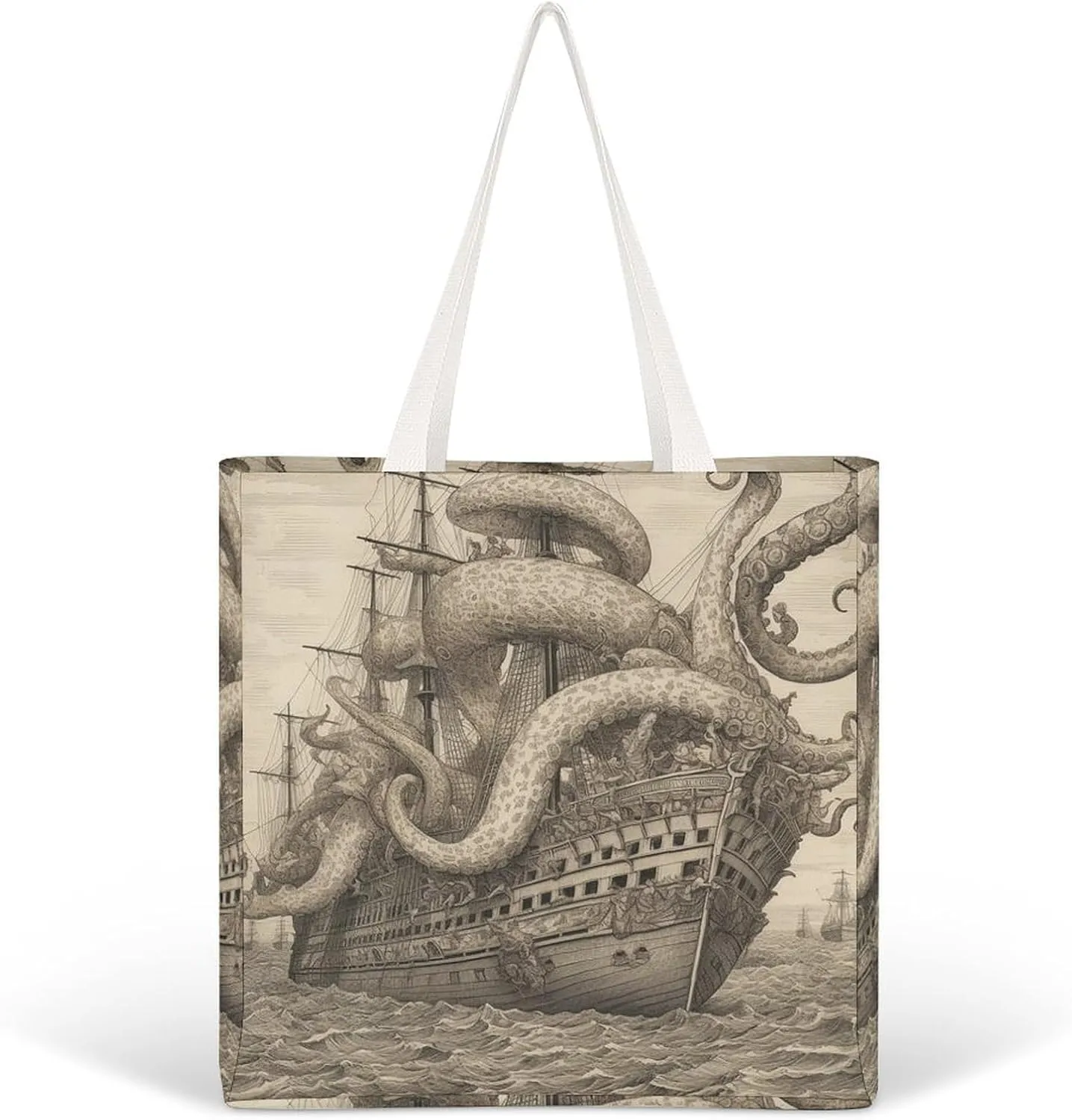 Tote Bag Laptop Handbag Shih Tzu Dog Grocery Bag Canvas Shoulder Bag Crossbody Bag for Travel