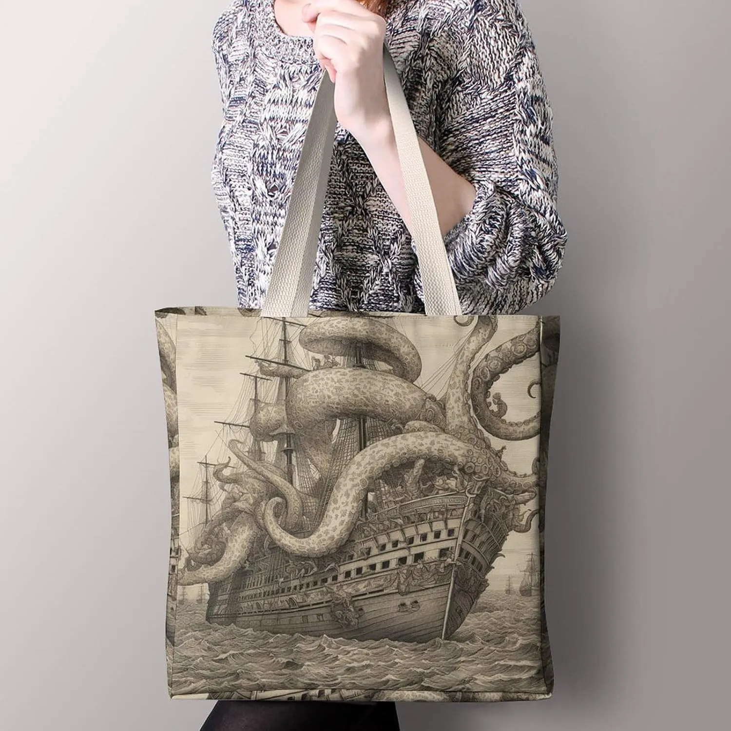 Tote Bag Laptop Handbag Shih Tzu Dog Grocery Bag Canvas Shoulder Bag Crossbody Bag for Travel