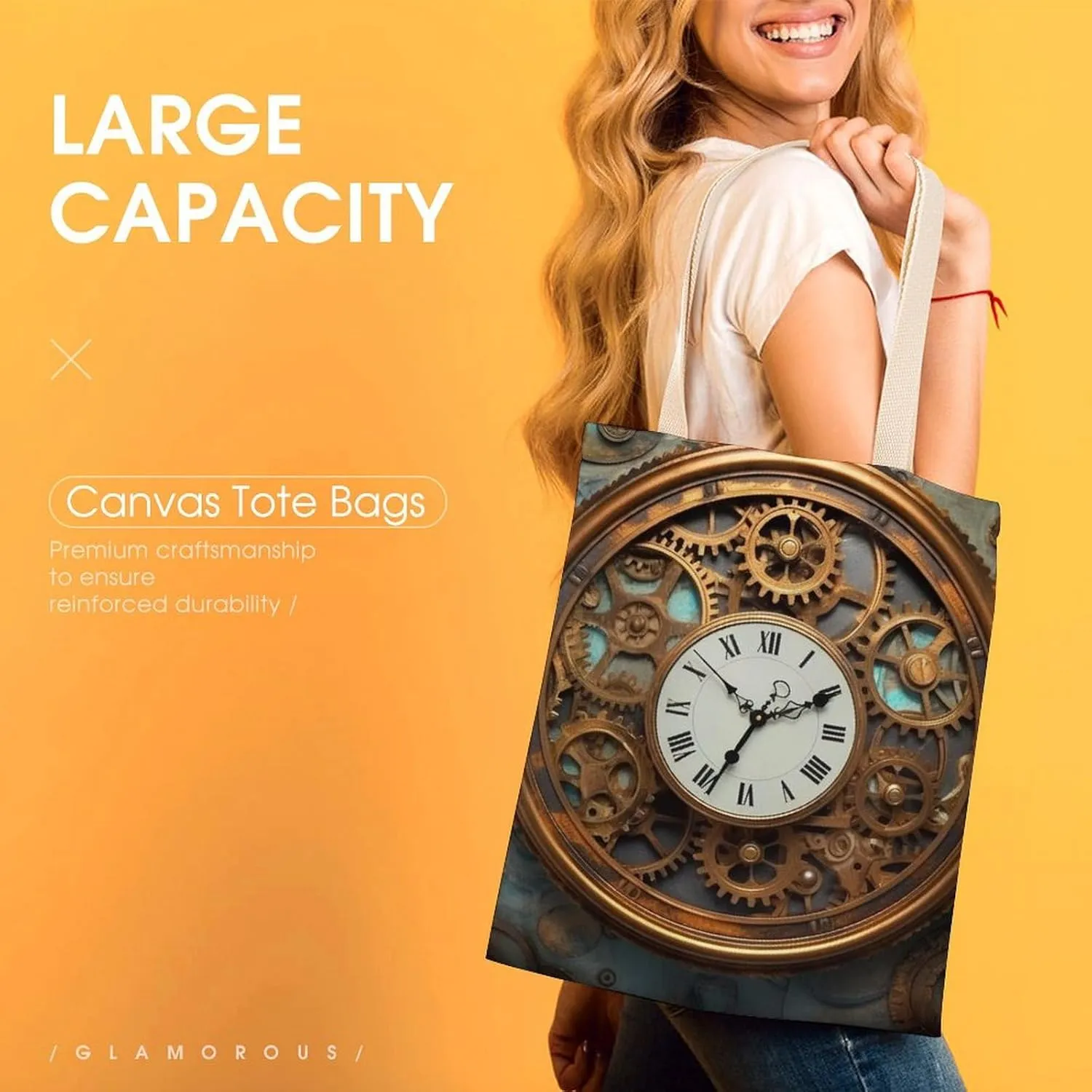 Tote Bag Laptop Handbag Sunflower Blue Butterfly Grocery Bag Canvas Shoulder Bag Crossbody Bag for Travel
