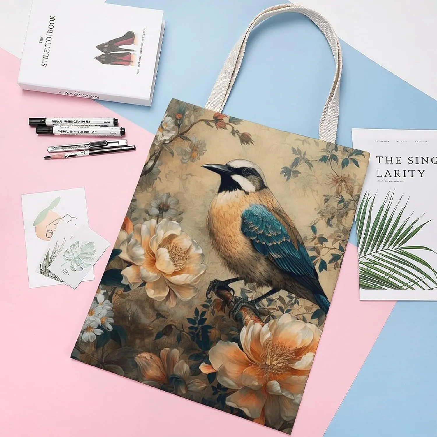 Tote Bag Laptop Handbag Wild Deer Grocery Bag Canvas Shoulder Bag Crossbody Bag for Travel