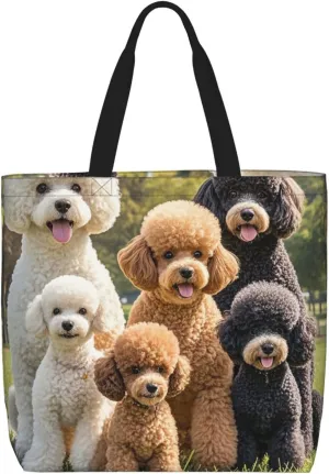 Tote Bag Large Capacity Grocery Bag With Zipper Ringtailed Lemur Shopping Bag Shoulder Bag for Women