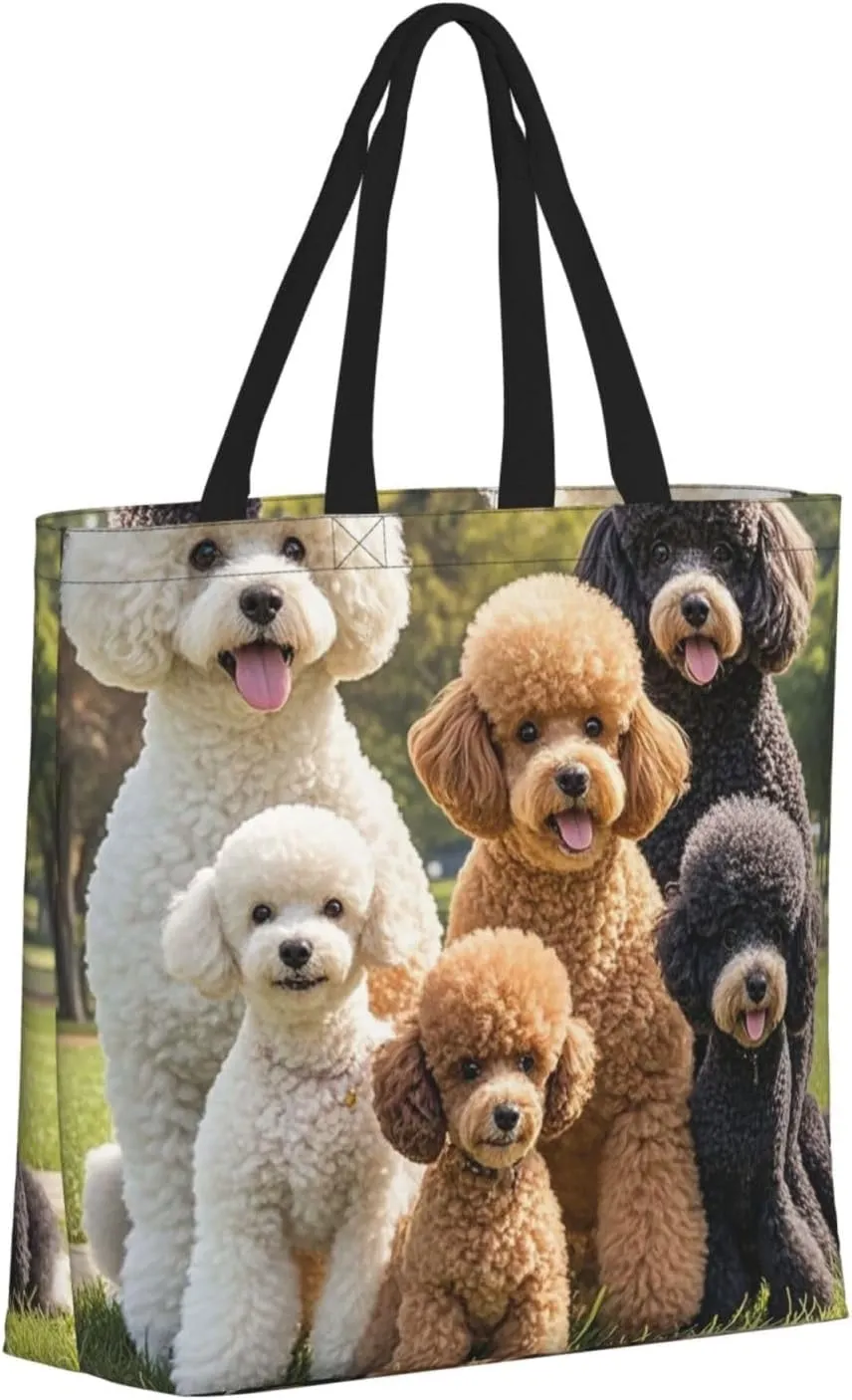 Tote Bag Large Capacity Grocery Bag With Zipper Ringtailed Lemur Shopping Bag Shoulder Bag for Women