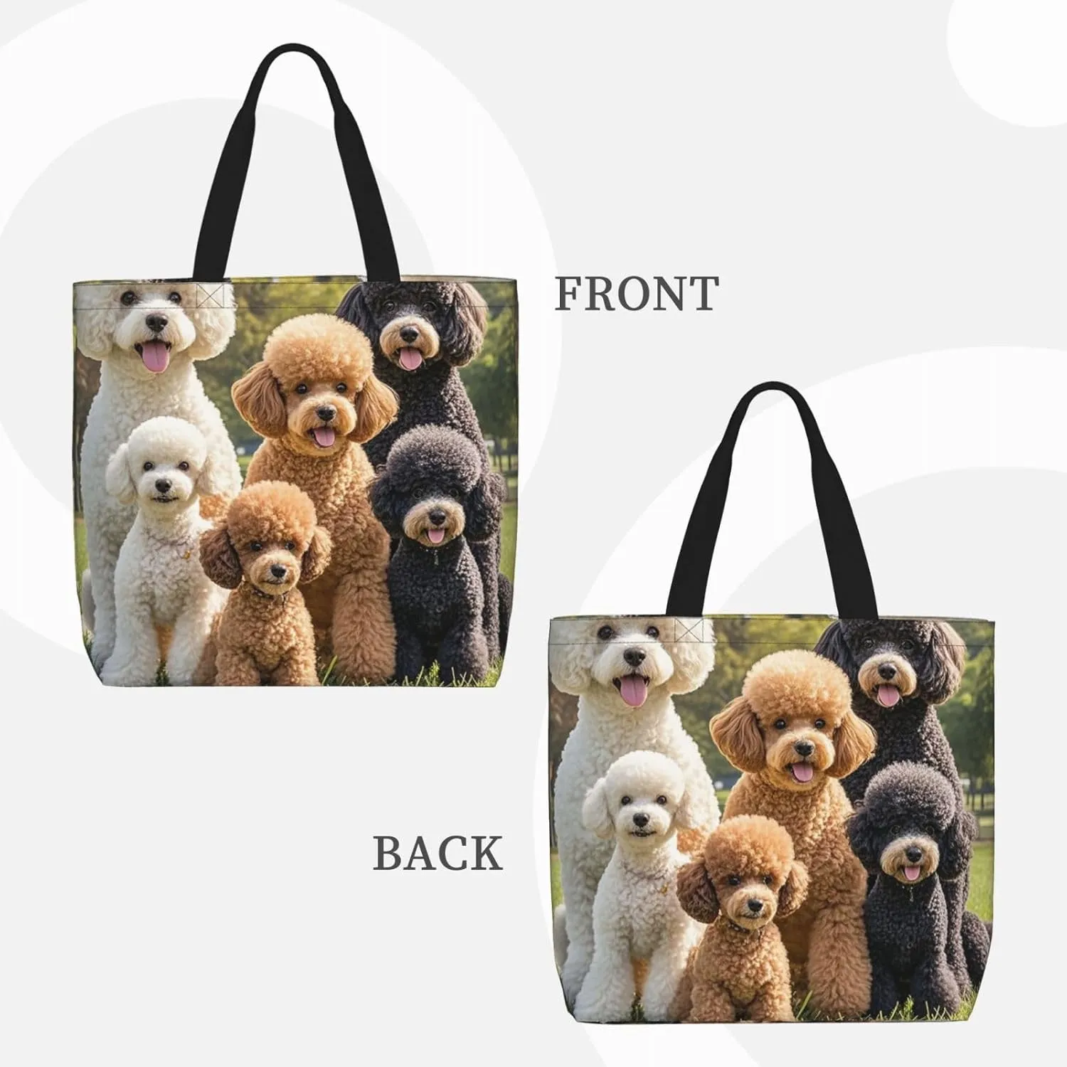 Tote Bag Large Capacity Grocery Bag With Zipper Ringtailed Lemur Shopping Bag Shoulder Bag for Women