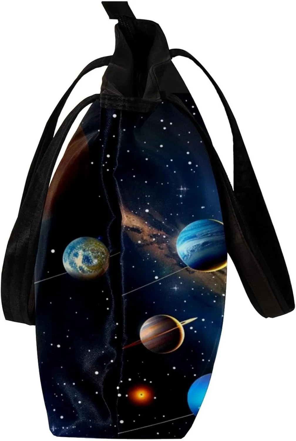 Tote Bags, Large Tote Bag, Tote Bag with Zipper, Planets Earth Space Universe, Womens Tote Bag