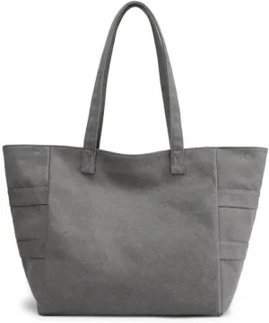 Tote Retro Reusable Satchel Commuter Purse for Women Work Canvas Shoulder Large Capacity Cloth Hobo Handbag