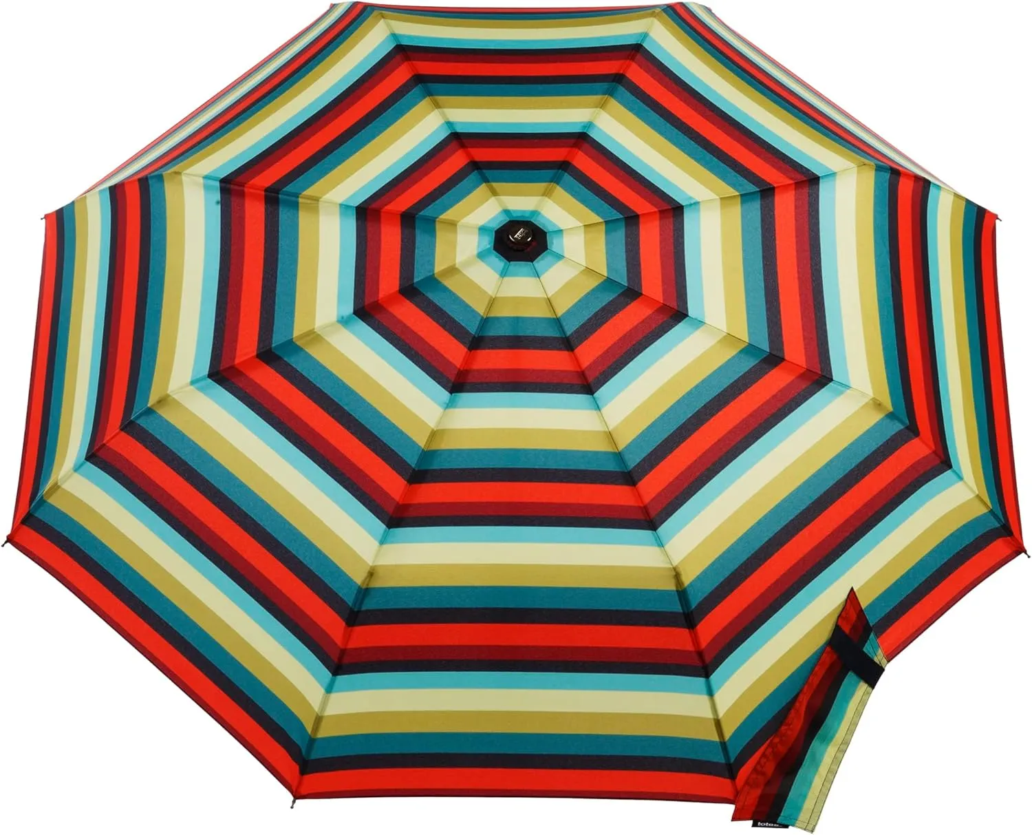 totes Titan Portable Travel Umbrella – Windproof, Waterproof, Strong, Compact Umbrella – Perfect for the Car, Backpack, and On-the-Go