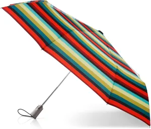 totes Titan Portable Travel Umbrella – Windproof, Waterproof, Strong, Compact Umbrella – Perfect for the Car, Backpack, and On-the-Go