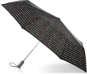 totes Titan Portable Travel Umbrella – Windproof, Waterproof, Strong, Compact Umbrella – Perfect for the Car, Backpack, and On-the-Go