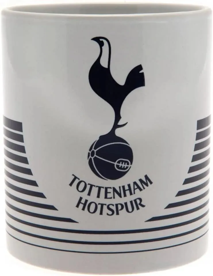 Tottenham Hotspur FC Official Ceramic Mug (One Size) (White/Black)