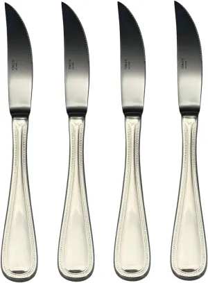 Towle Beaded Antique 18/10 Stainless Steel Steak Knives (Set of Four)