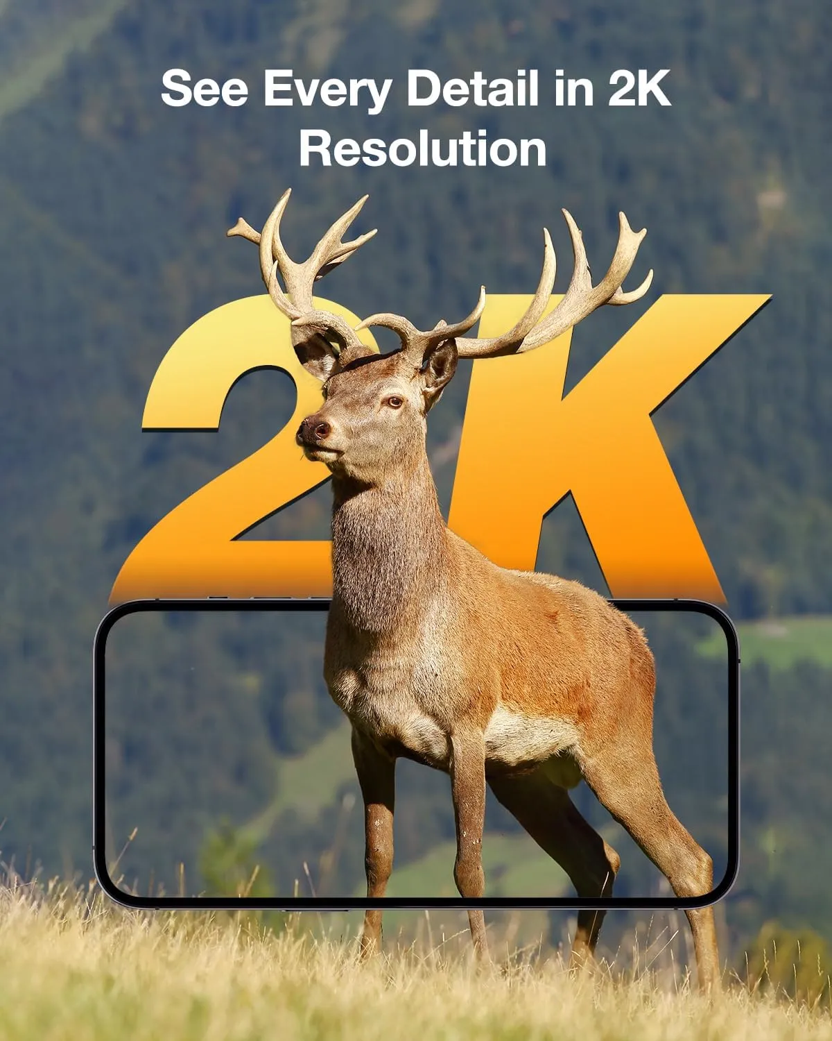 Trail Camera 2Packs, 4G LTE Cellular Trail Cameras Built-in SIM Cards with 2K HD Live Feed Game Camera 0.2S Speed Motion Activated Solar Powered IP66 Waterproof Trail Cam with Night Vision