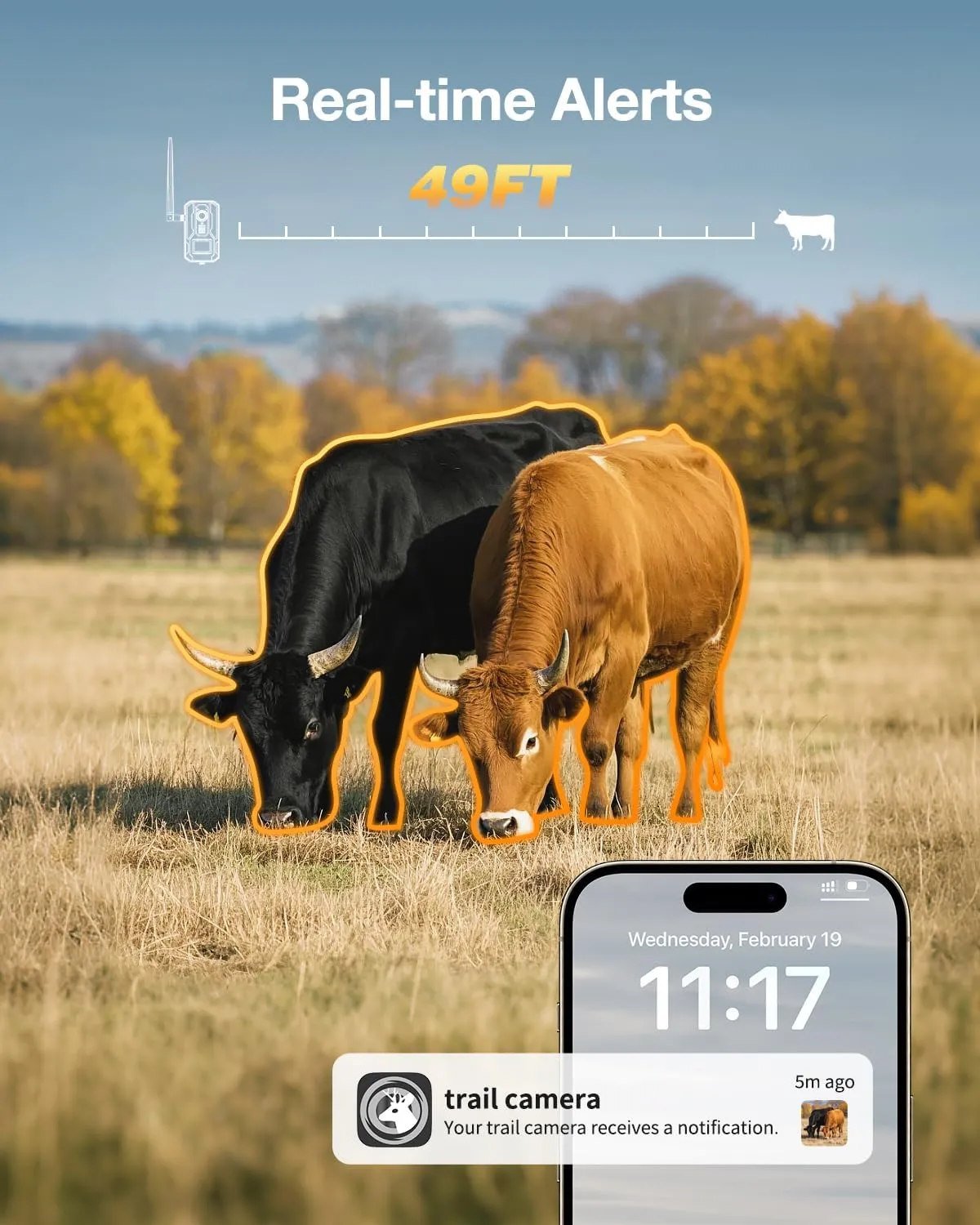 Trail Camera 2Packs, 4G LTE Cellular Trail Cameras Built-in SIM Cards with 2K HD Live Feed Game Camera 0.2S Speed Motion Activated Solar Powered IP66 Waterproof Trail Cam with Night Vision