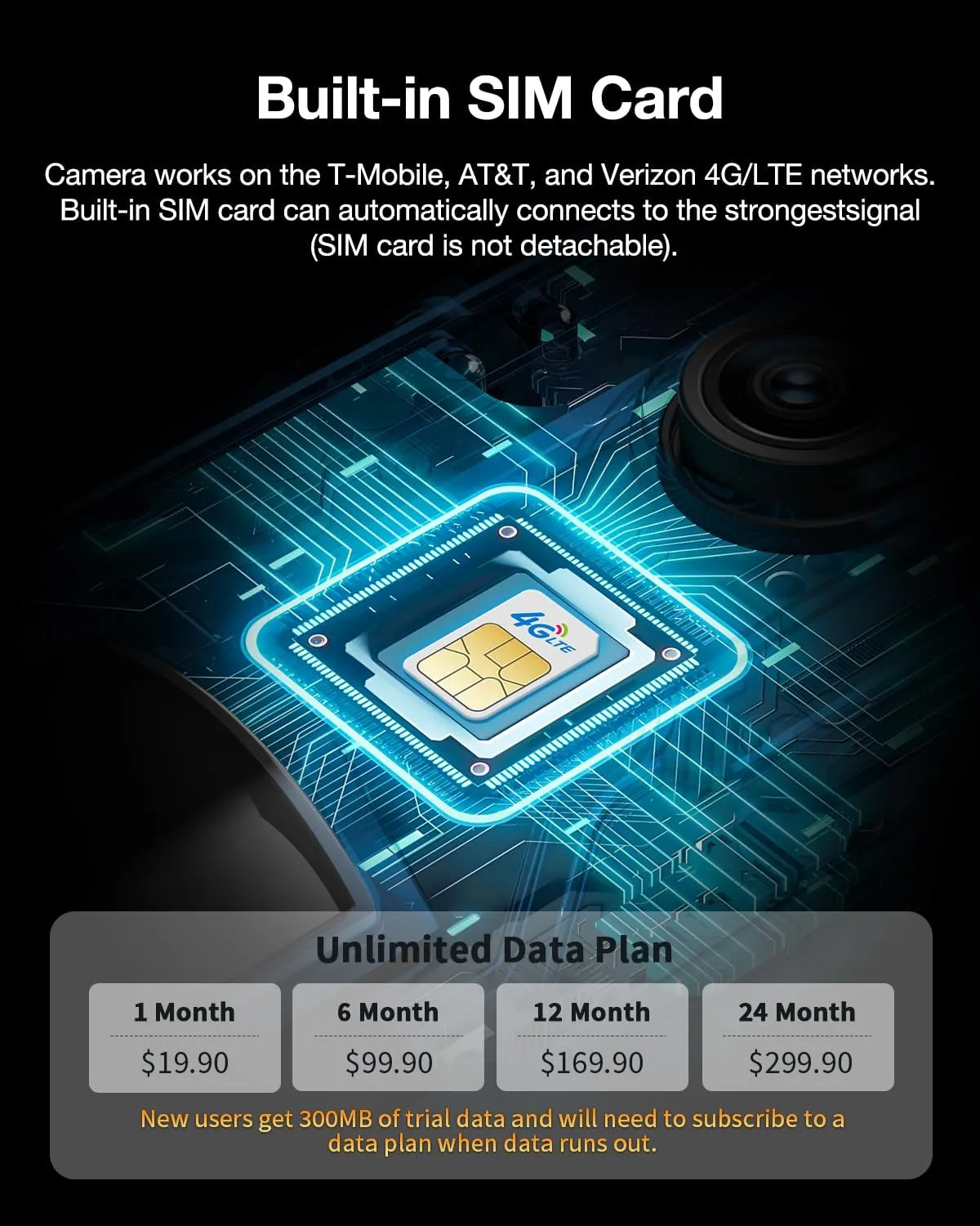 Trail Camera 2Packs, 4G LTE Cellular Trail Cameras Built-in SIM Cards with 2K HD Live Feed Game Camera 0.2S Speed Motion Activated Solar Powered IP66 Waterproof Trail Cam with Night Vision