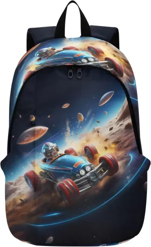 Travel Backpack for Men Laptop Bag Work Fashion Design Daypack Auto Racing Large Lightweight Outdoor Casual