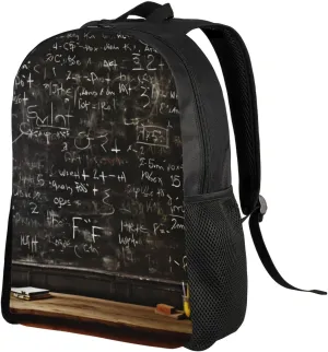 Travel Laptop Backpack Lightweight Computer Bag Blackboard wallpaper Casual Daypack Nurse Bag Business Work Bag