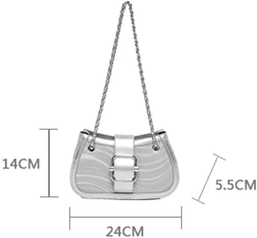 Trendy 2025 Vegan Leather Shoulder Bag for Women: Y2k Crossbody Hobo Tote with Top Handle Satchel Style