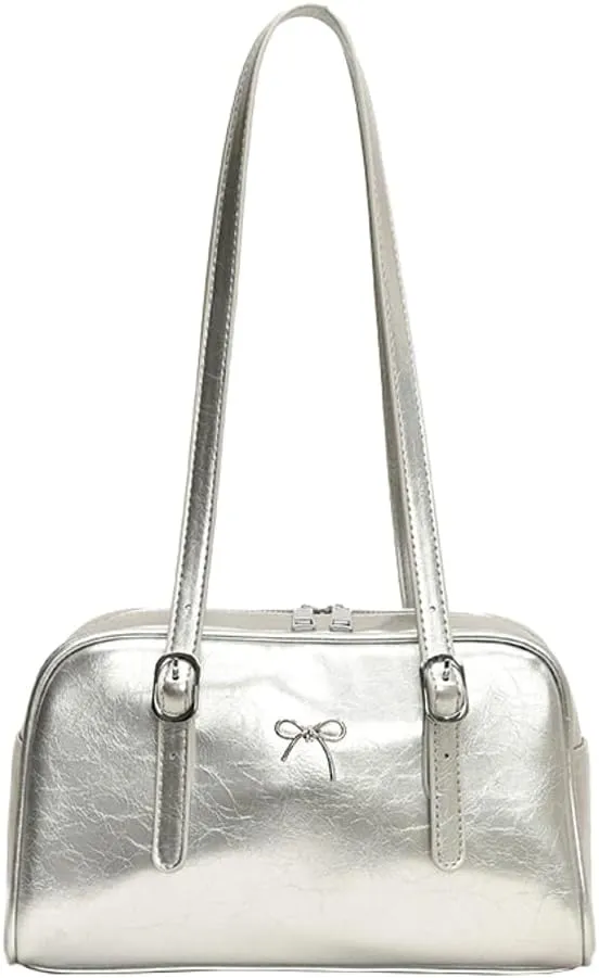 Trendy Boston Bag Women 2025 Spring Bowler Bag Top Handle Purse Shoulder Bags Satchel Handbags with Adjustable Strap